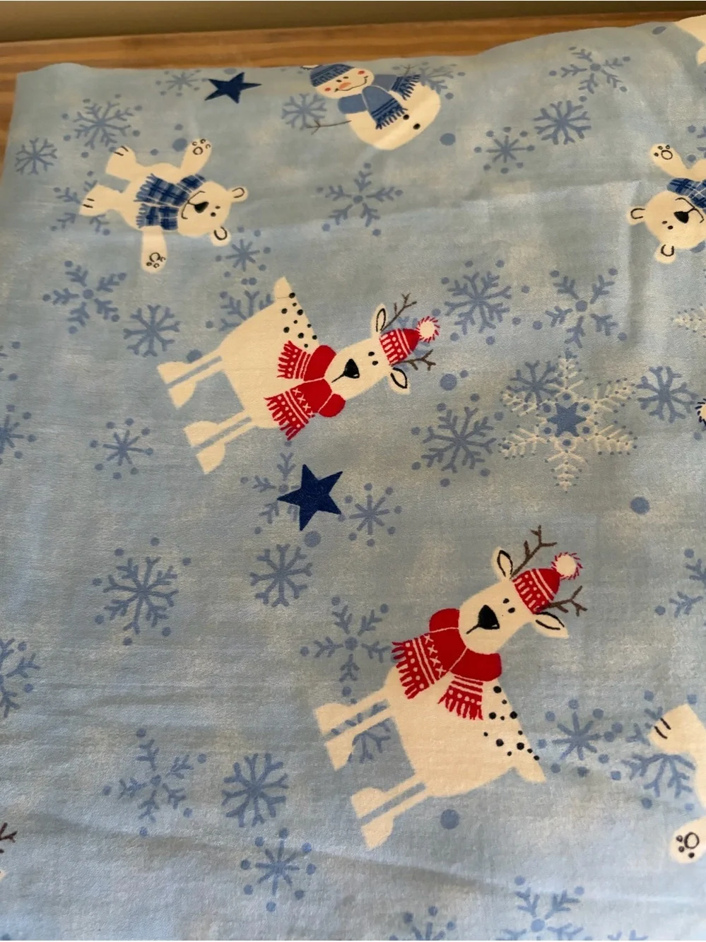 Winter/Christmas Polar Bear, Reindeer, Snowman Twin Bedding Set ☃️
